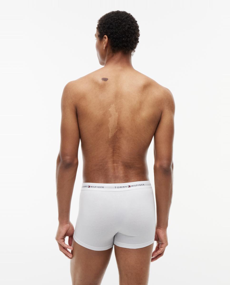 Pack de 3 Boxers de Algodão Branco-3