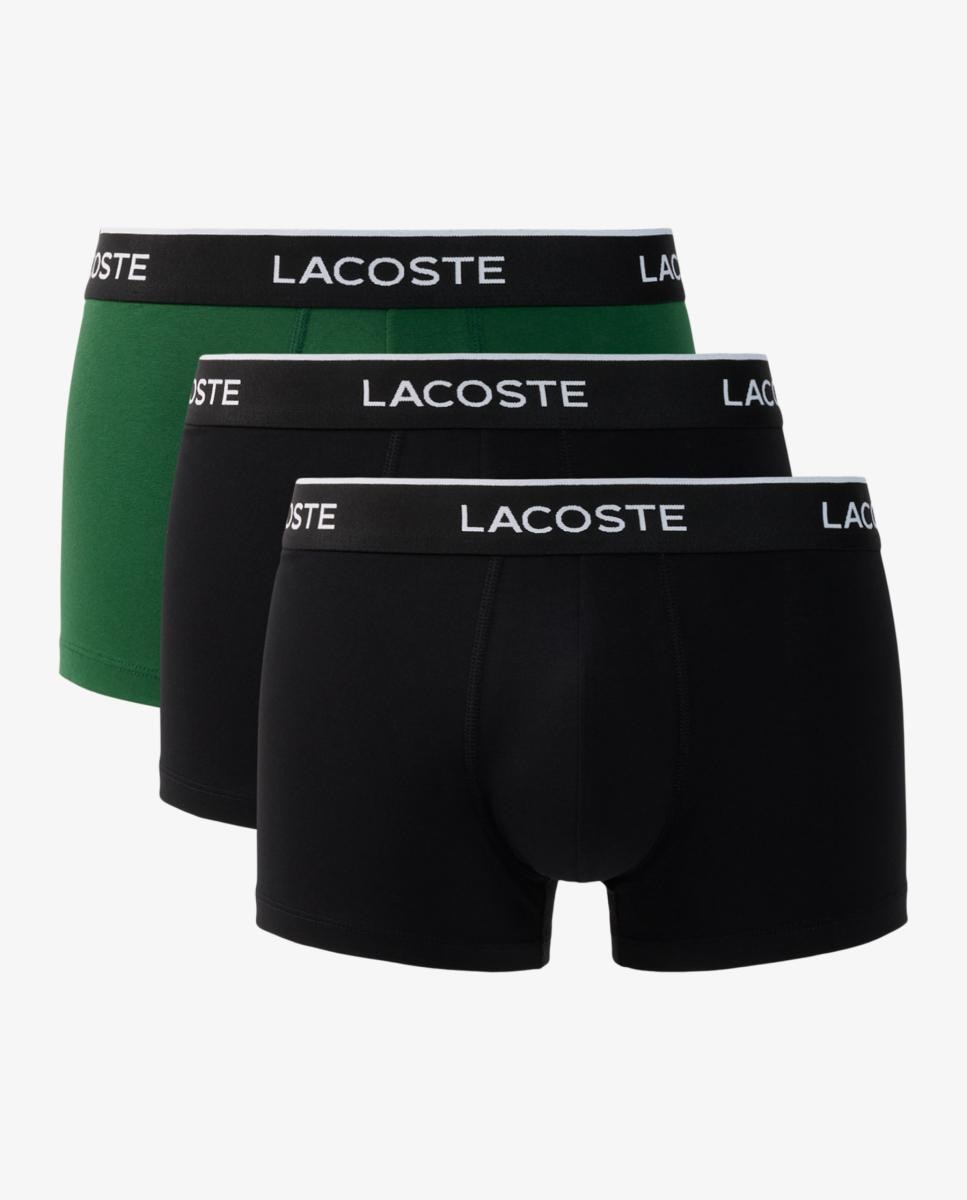 Pack de 3 calzoncillos de algodón elástico con logo en la cintura - Lacoste - Multicolor Multicolor-1