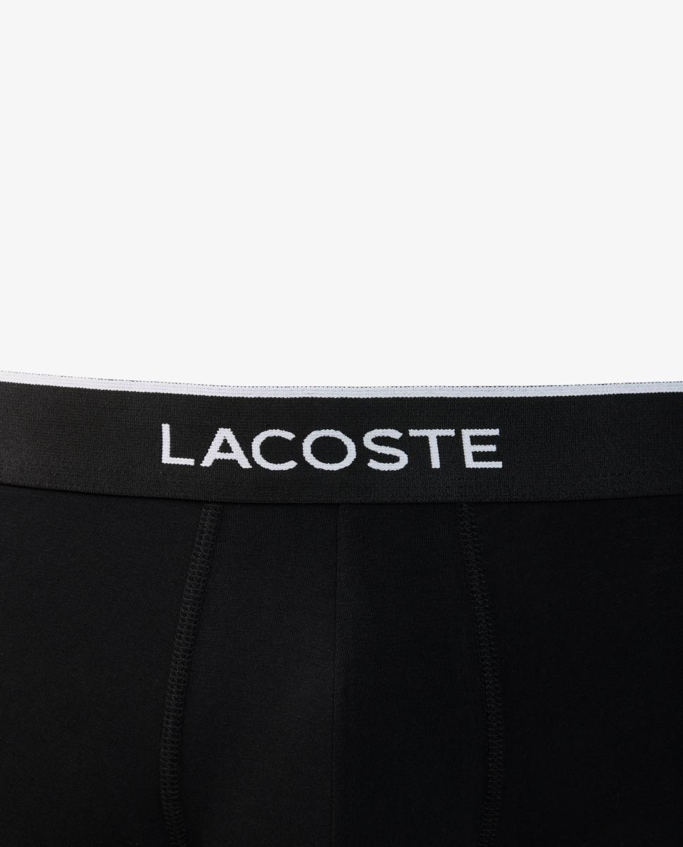 Pack de 3 calzoncillos de algodón elástico con logo en la cintura - Lacoste - Multicolor Multicolor-7