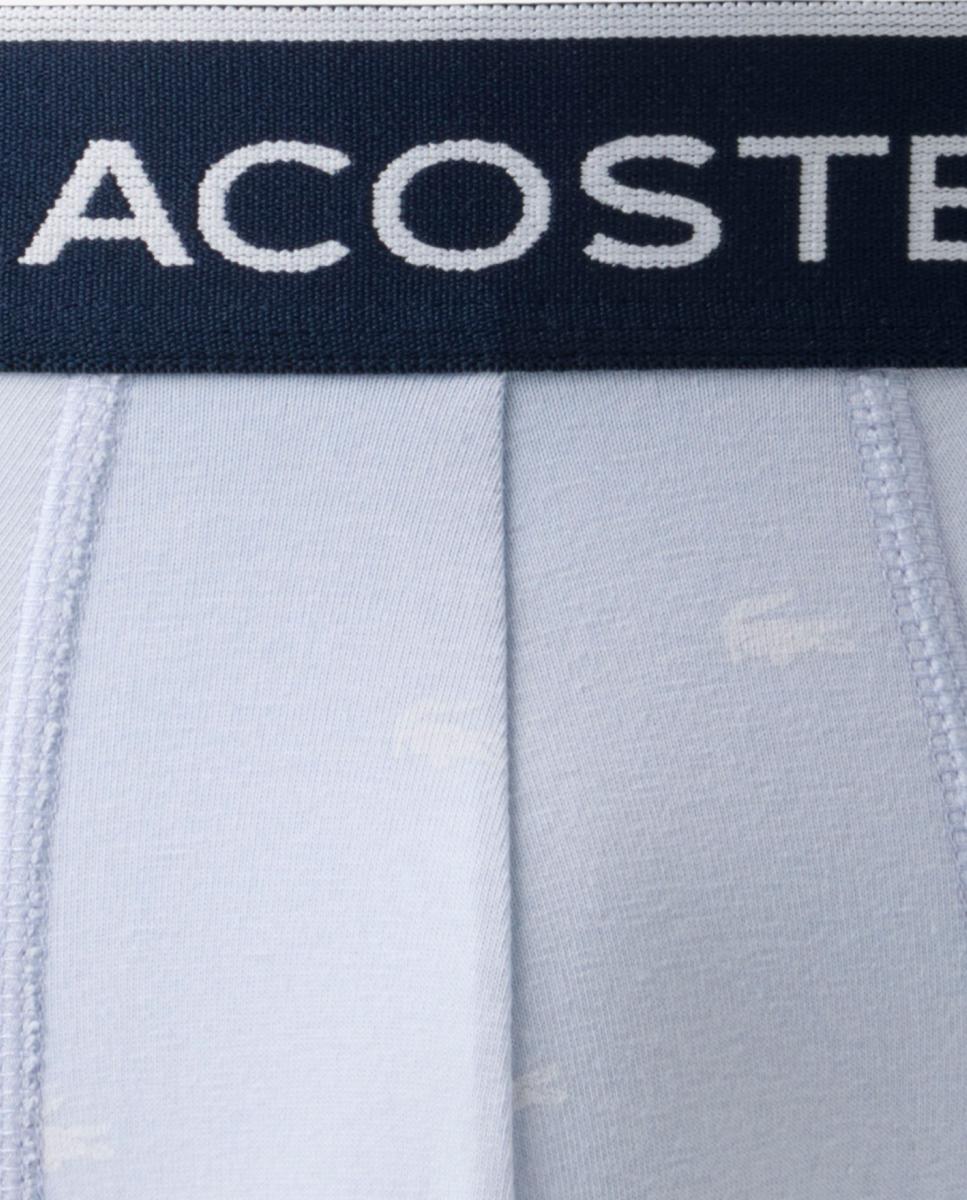 Pack de 3 calzoncillos de algodón con logo en la cintura - Lacoste - Azul Azul-2