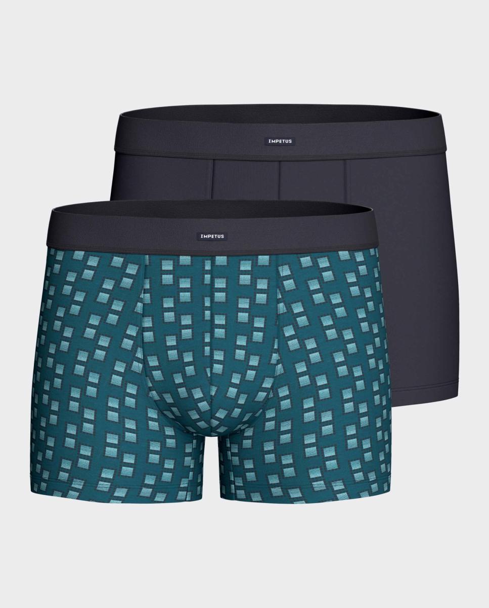 Bipack de slips de hombre de algodón y modal. - Impetus - Verde Agua Verde Agua-1