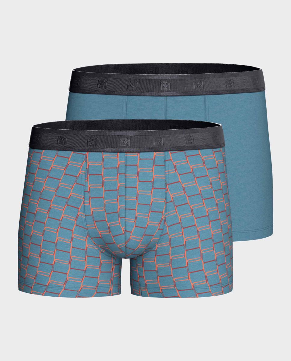 Bipack de slips de hombre de algodón y modal. - Impetus - Azul claro Azul claro-1