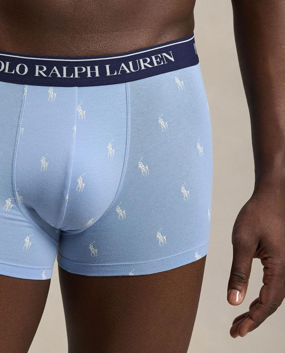 Pack de Três Boxers de Algodão em Diferentes Tons Azul-4