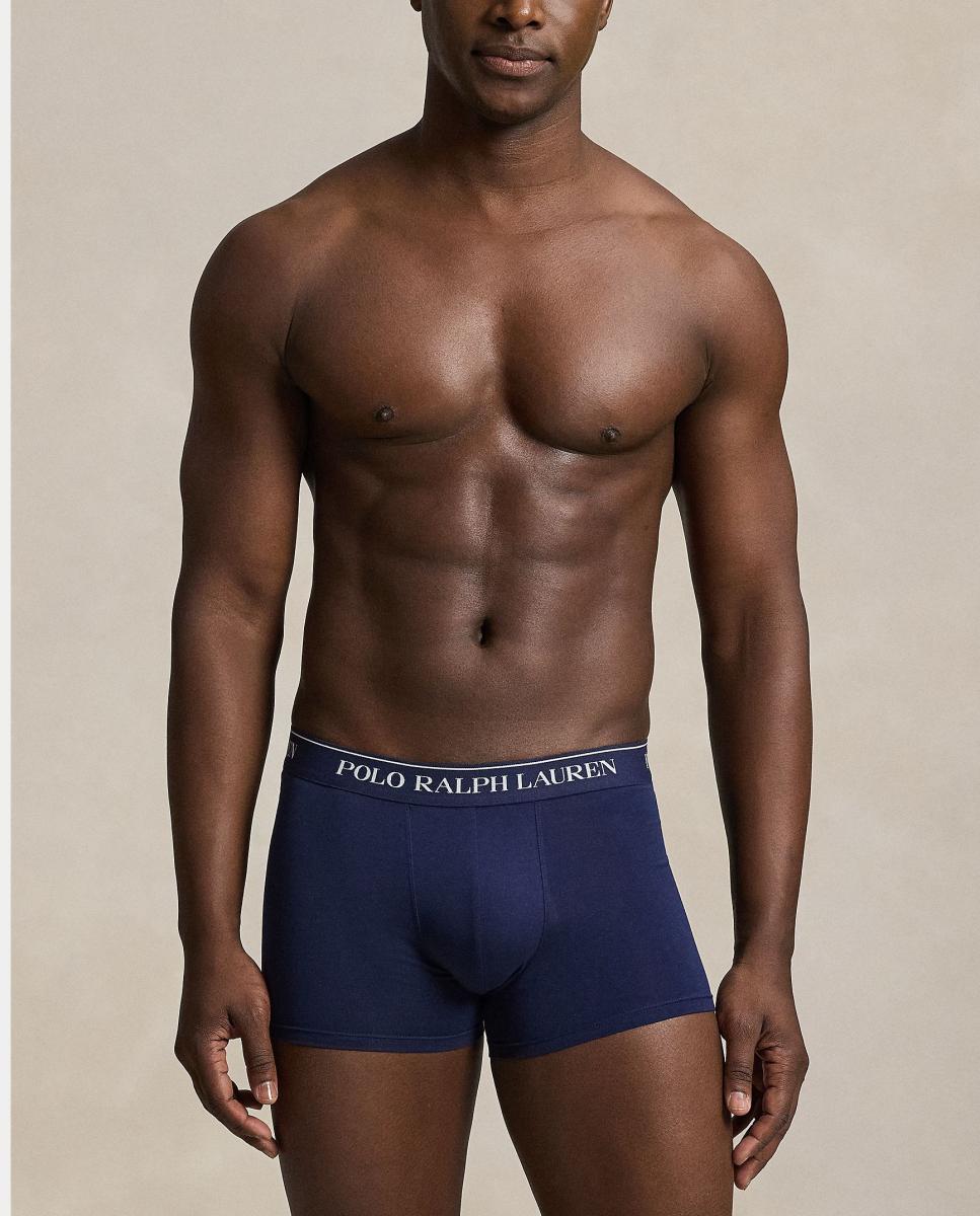 Pack de Três Boxers de Algodão em Diferentes Tons Azul-6