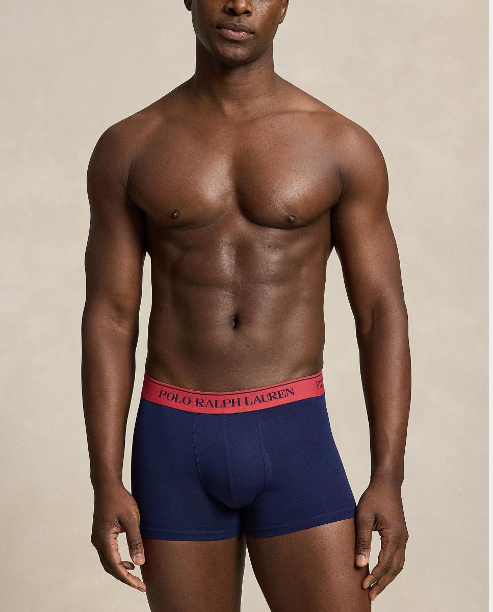 Pack de Três Boxers de Algodão Elástico Azul-marinho-5