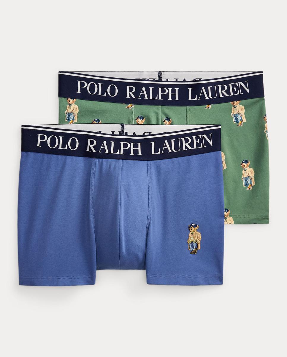 Pack de dos bóxer de hombre de algodón con Polo Bear - Ralph Lauren - Multicolor Multicolor-6
