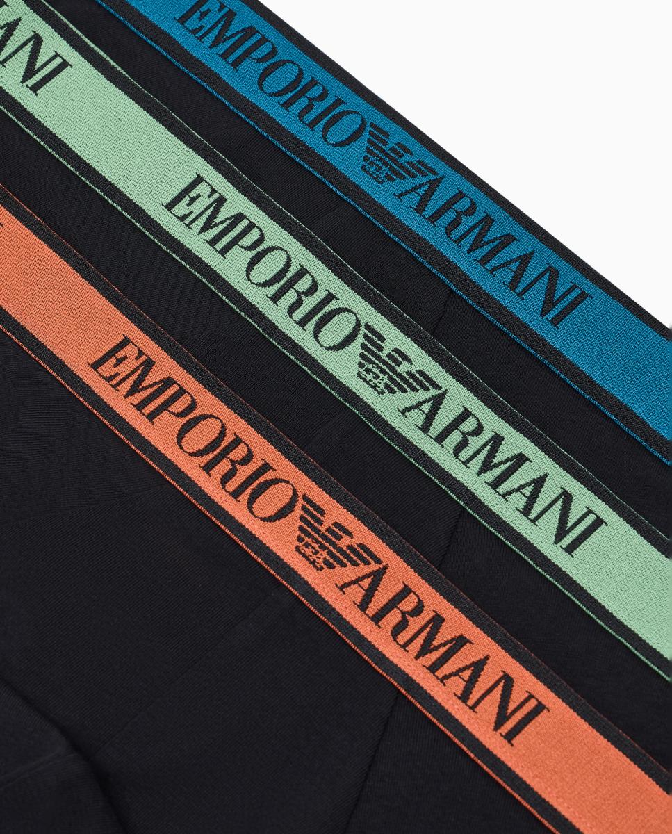 Pack de Três Slips de Algodão Preto-5