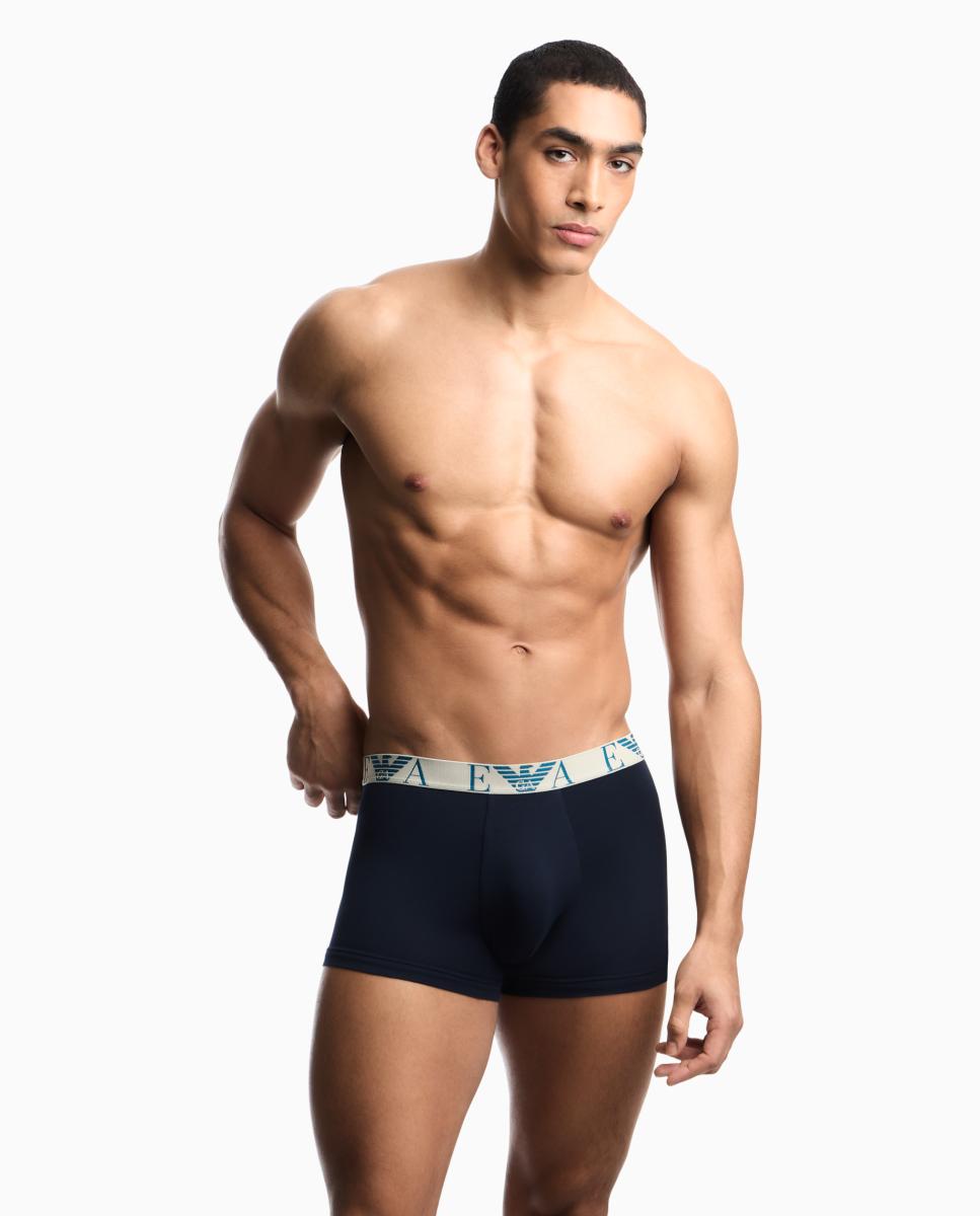 Pack de Três Boxers de Algodão Azul-marinho-2