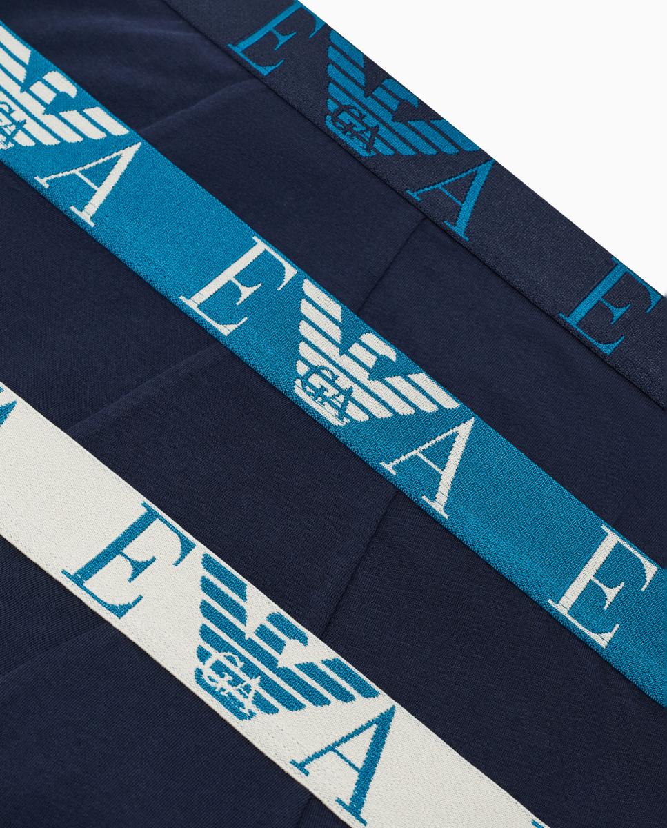 Pack de Três Boxers de Algodão Azul-marinho-5