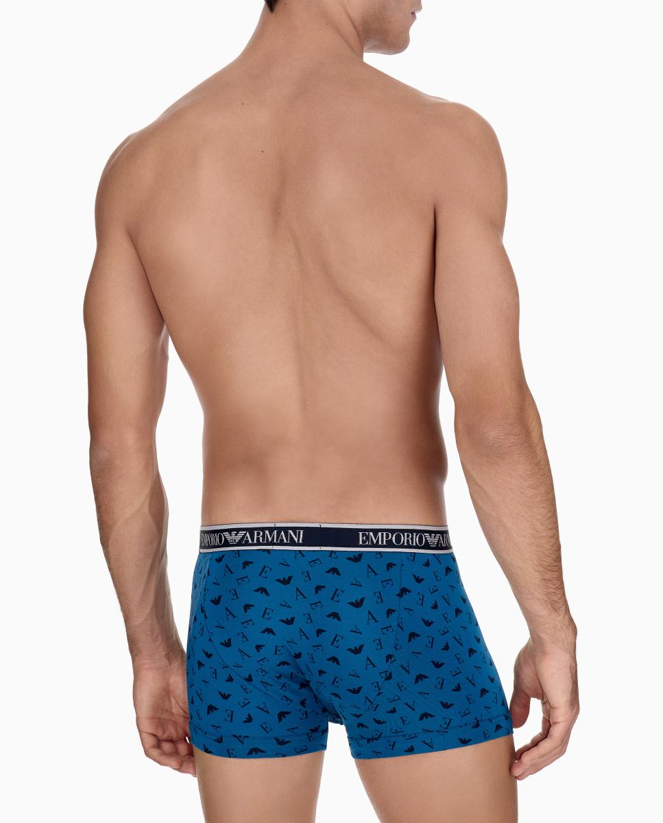 Pack de Três Boxers de Algodão Azul-marinho-3
