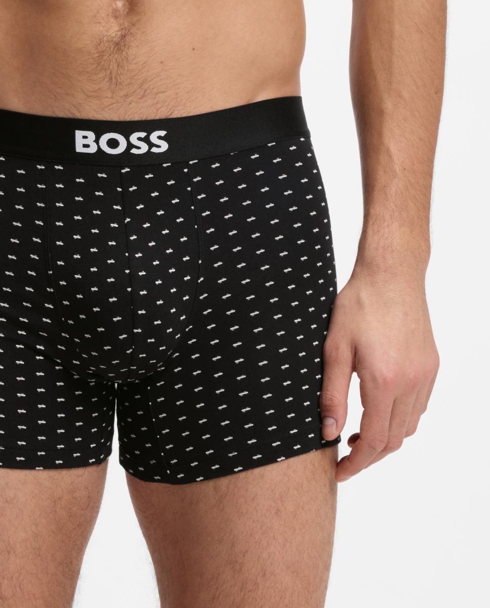 Pack de Três Boxers Compridos de Algodão Multicolor-3