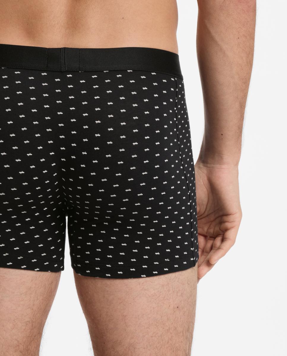 Pack de Três Boxers Compridos de Algodão Multicolor-4