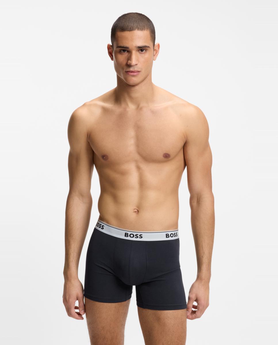 Imagem 0 de Pack de Três Boxers Compridos de Algodão