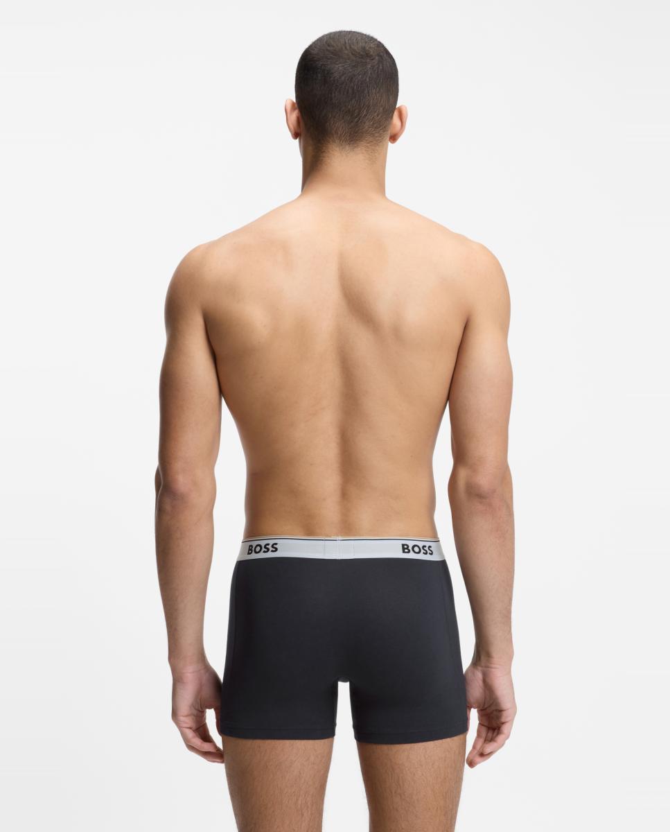 Pack de Três Boxers Compridos de Algodão Multicolor-2