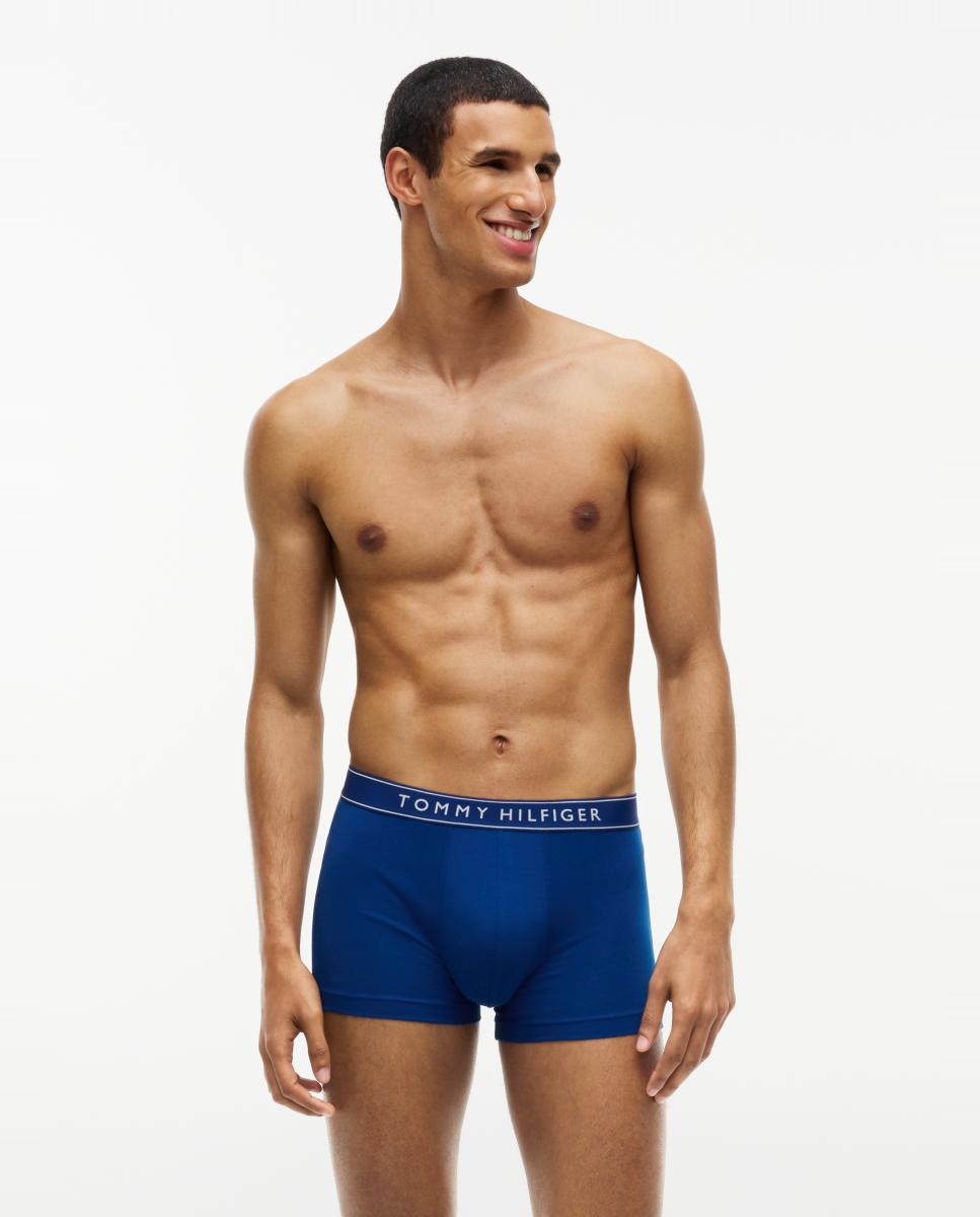 Pack de 3 Boxers com Cós Azuis Preto-2