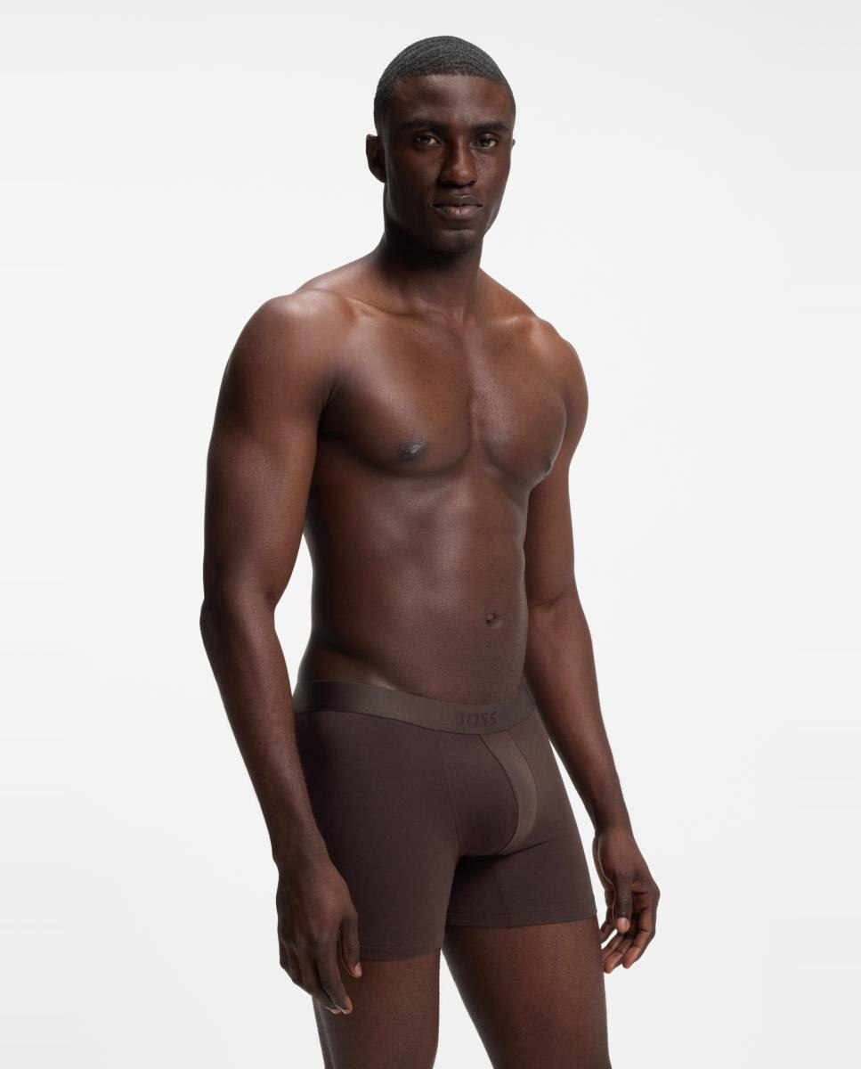 Imagen 4 de Pack de tres boxers cortos de hombre en algodón - Boss - Multicolor Multicolor