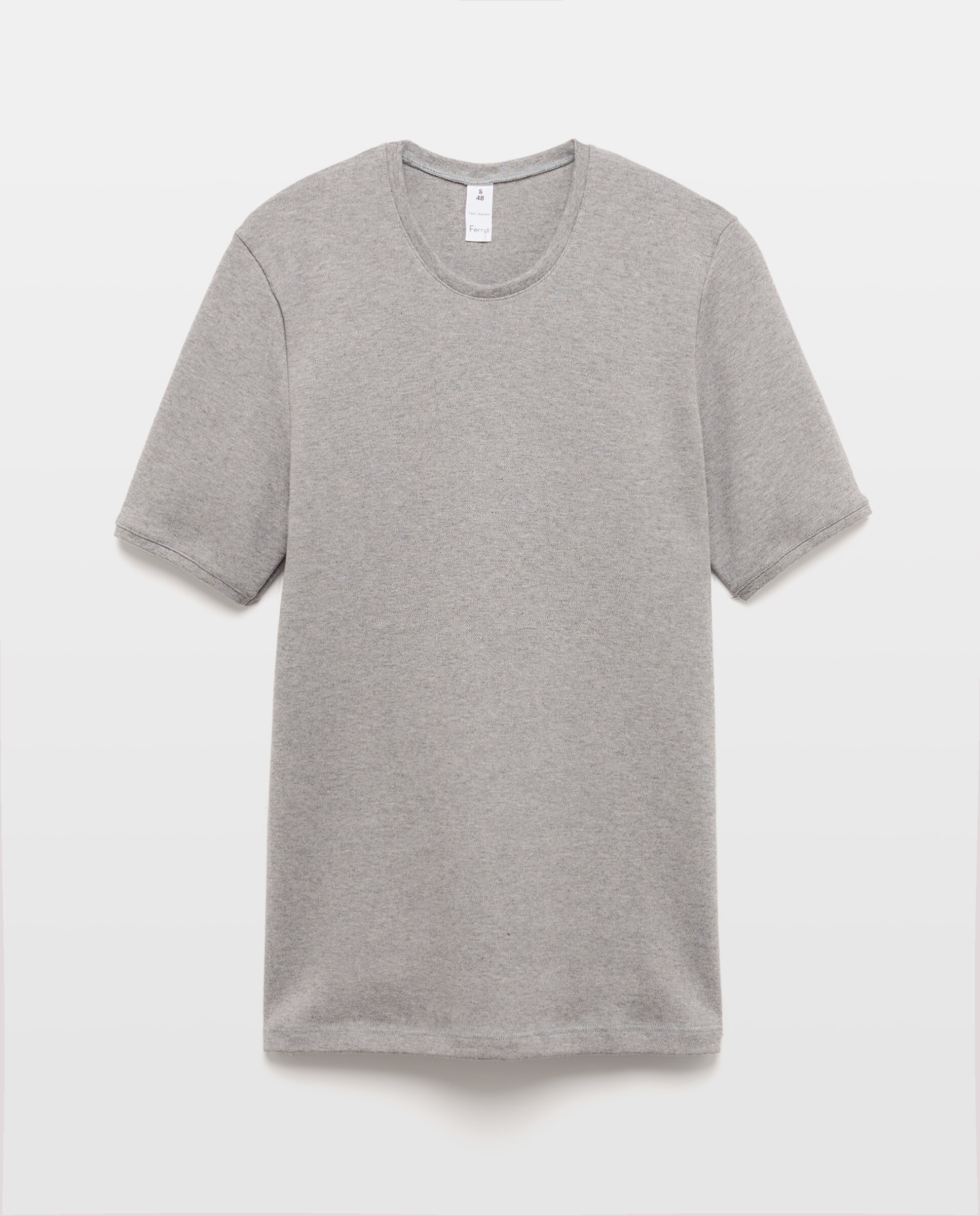 Imagen 0 de Camiseta interior de hombre Ferry's gris de manga corta Gris