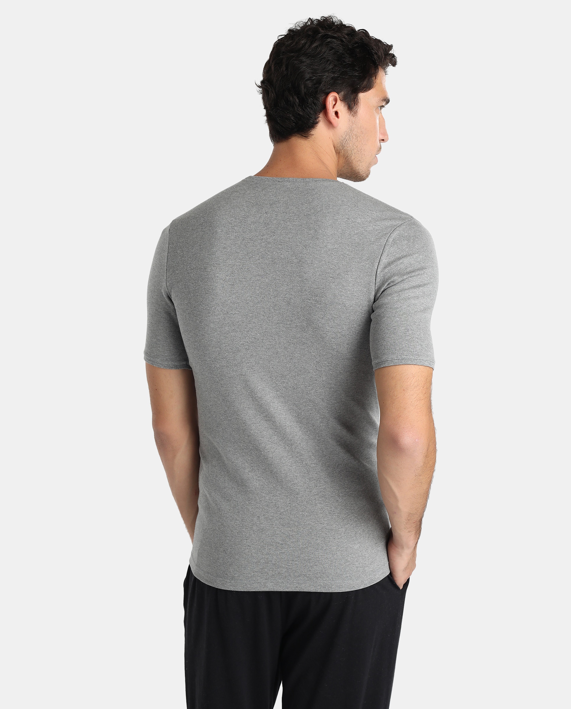 Imagen 2 de Camiseta interior de hombre Ferry's gris de manga corta - Ferrys - Gris Gris