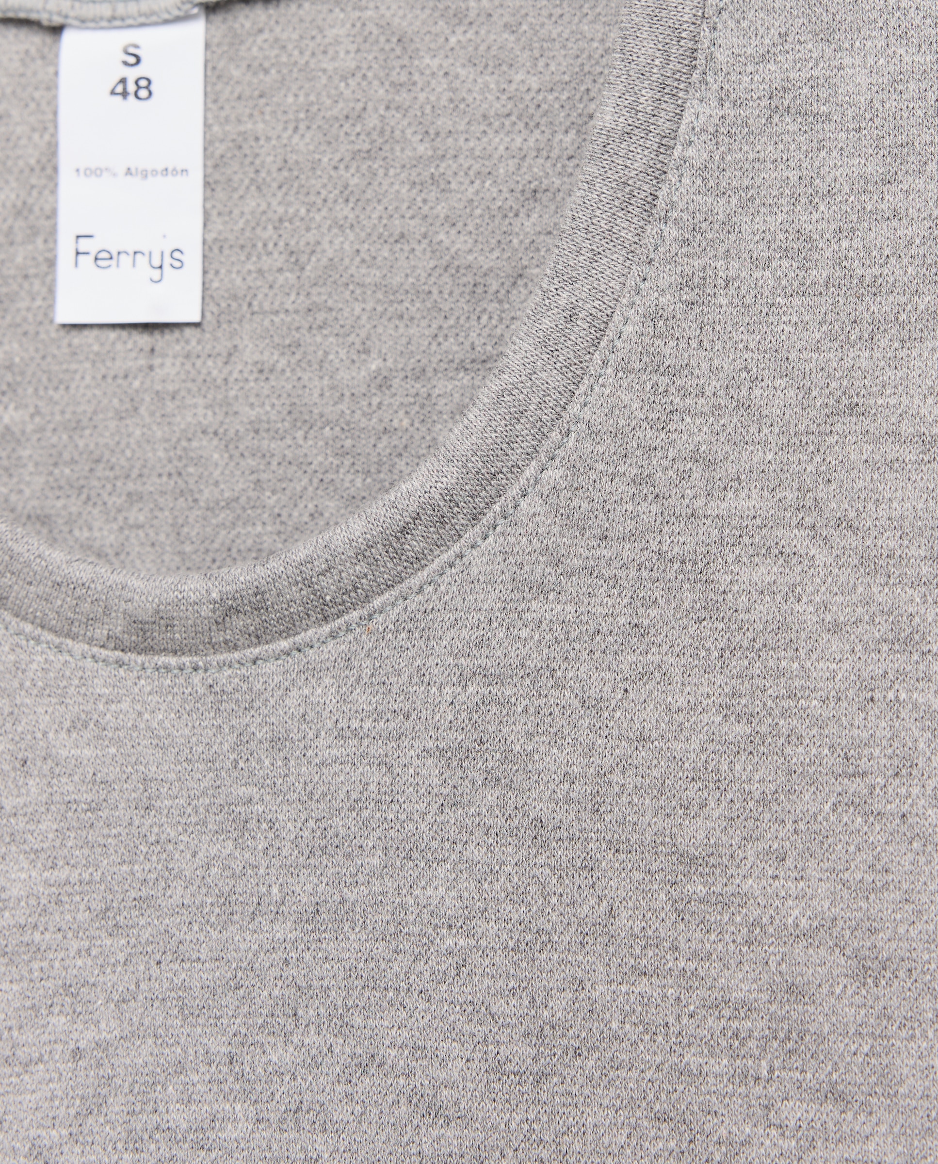 Imagen 4 de Camiseta interior de hombre Ferry's gris de manga corta - Ferrys - Gris Gris