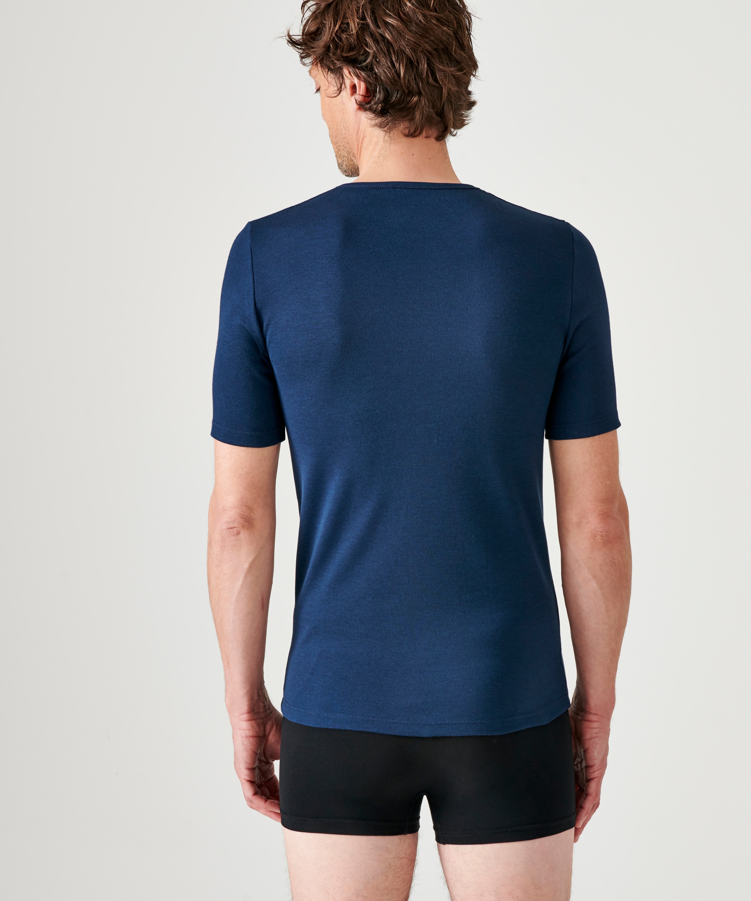 Camiseta interior de hombre térmica Classic Thermolactyl grado 3 - Damart - Azul marino Azul marino-2