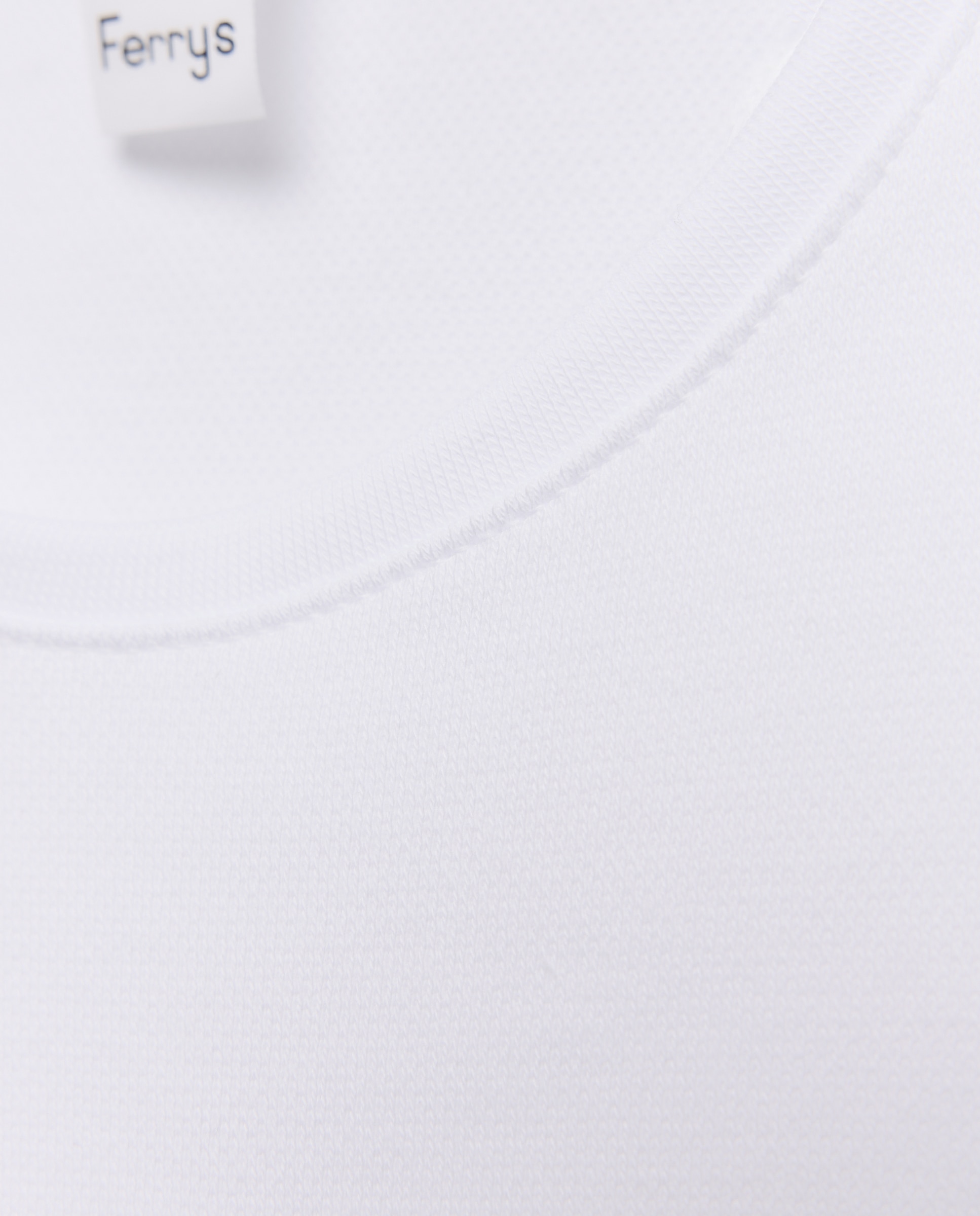 Camisola interior térmica de homem Ferrys branca de manga comprida Branco-4