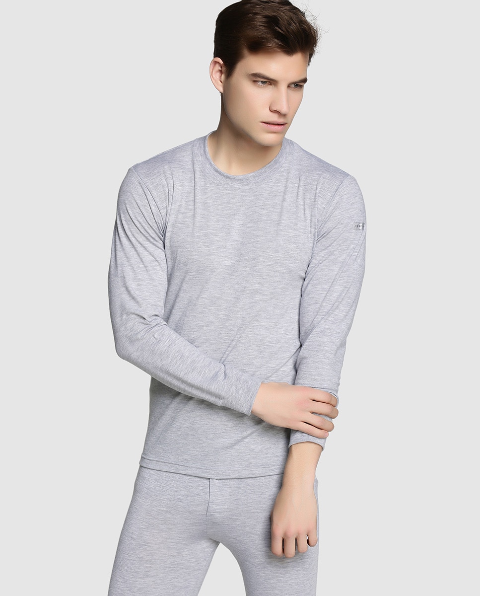 Imagen 0 de Camiseta interior de hombre Thermoimpetus gris de manga larga Gris