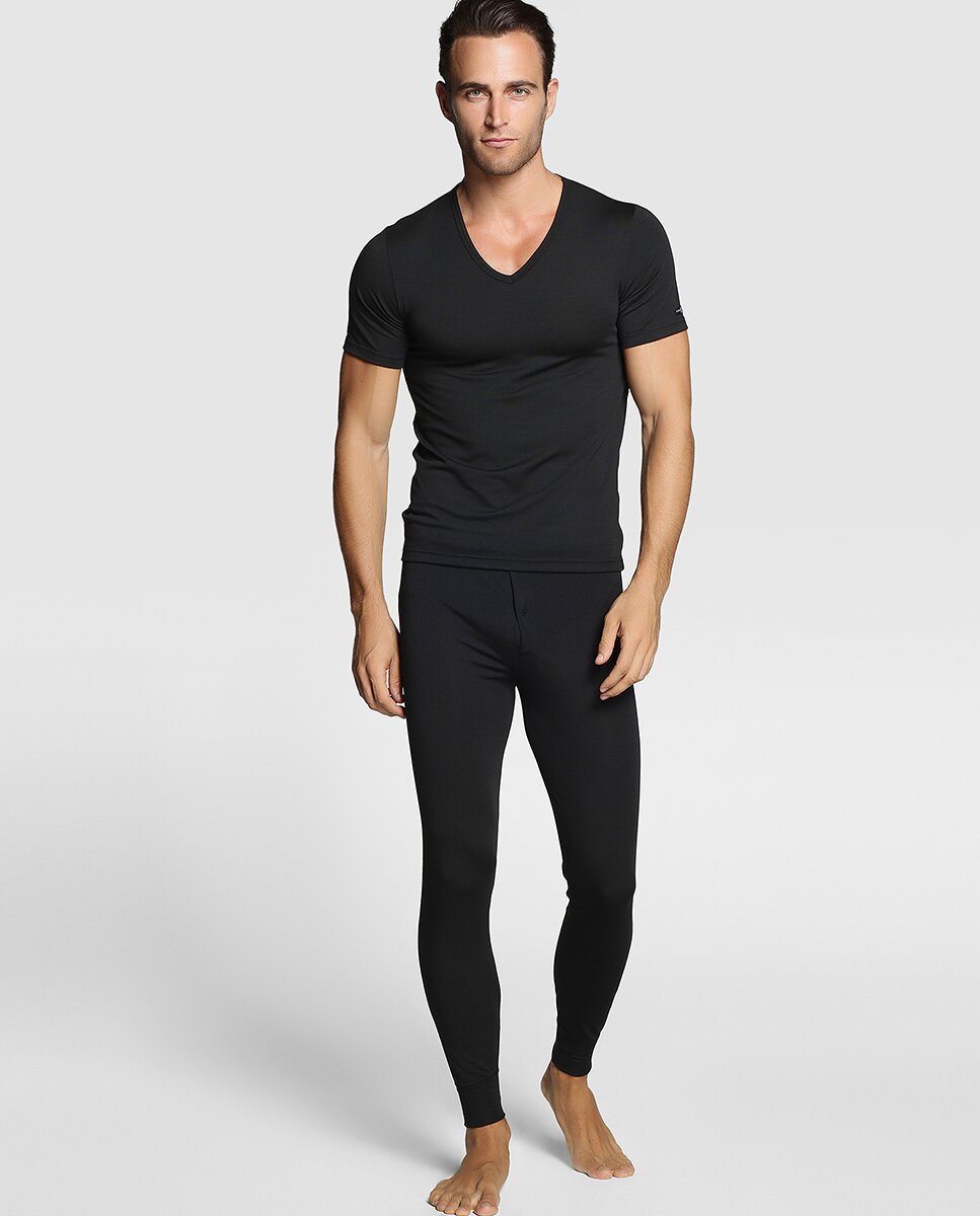 Imagen 0 de Calzoncillo largo de hombre Thermoimpetus negro Negro