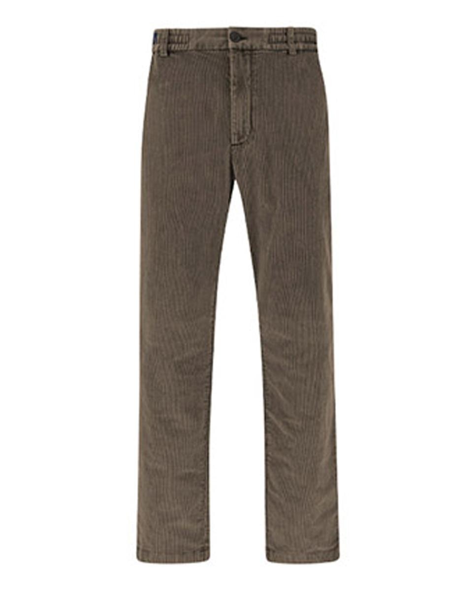Imagen 0 de Pantalón chino de hombre sin pligues pana Marrón claro