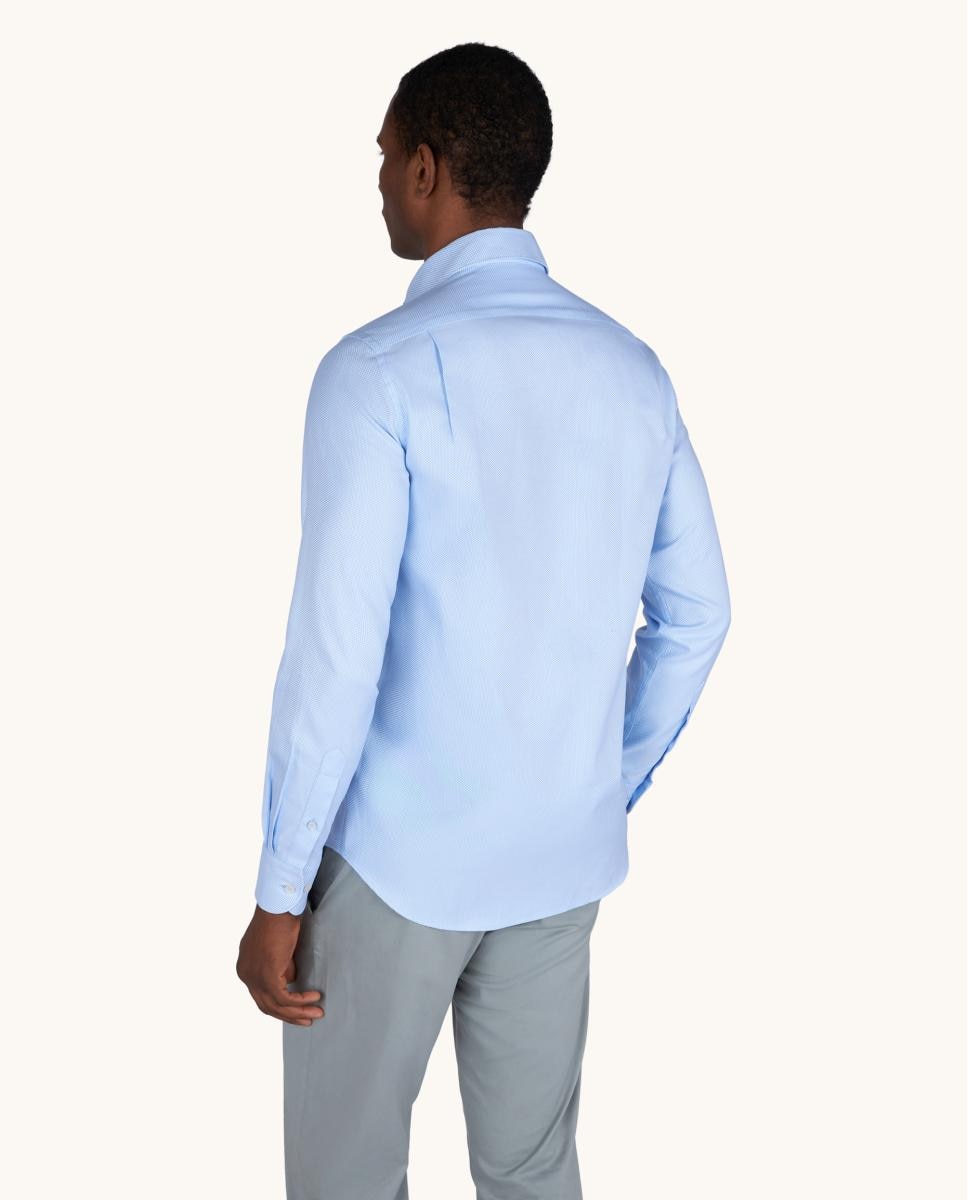 Camisa Clássica com Fantasia Azul-claro-2