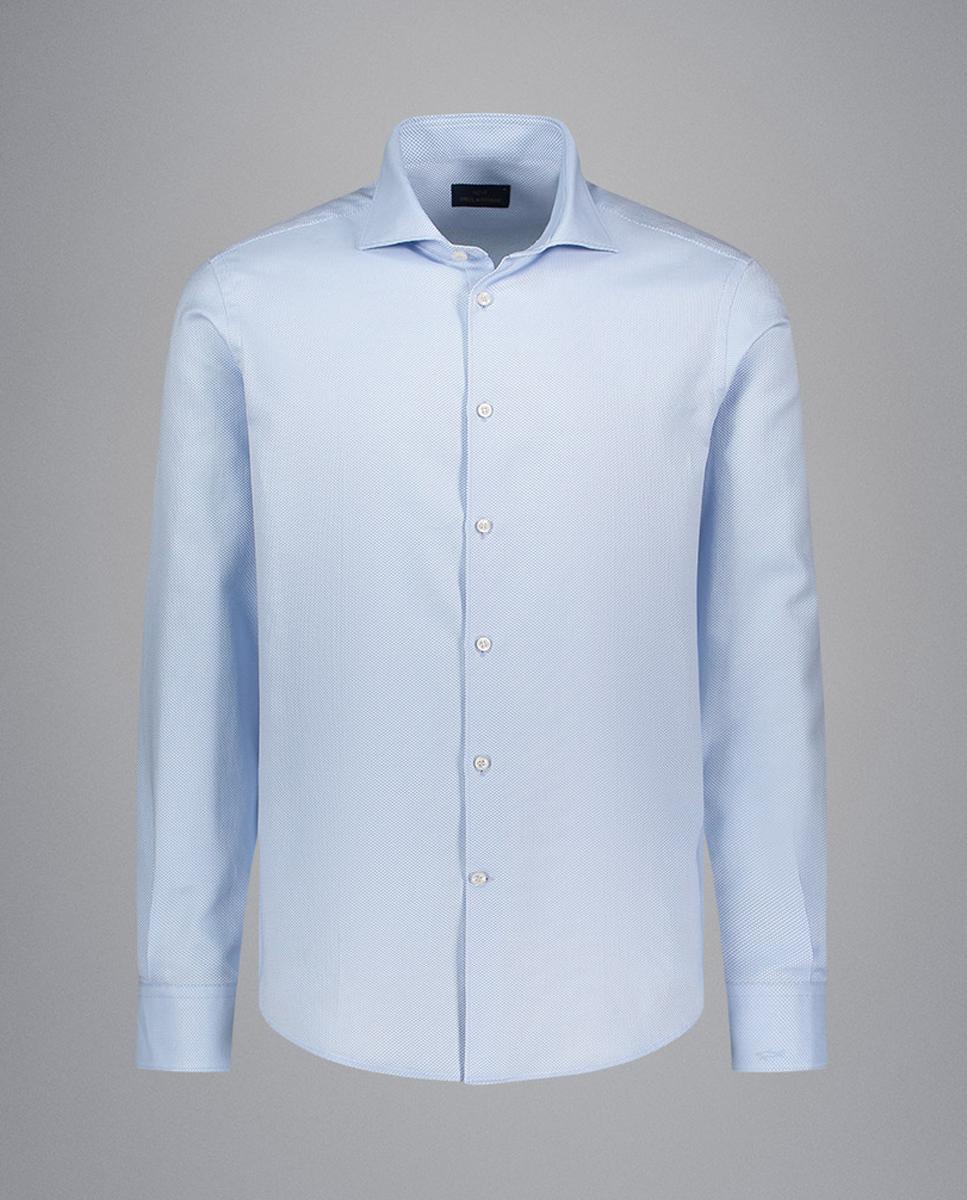 Camisa Clássica com Fantasia Azul-claro-4