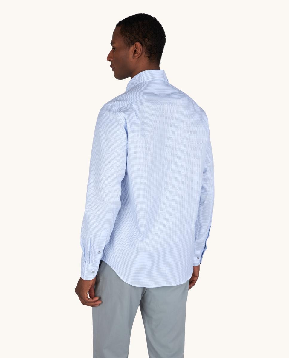 Camisa Silver Collection Estampada Azul-claro-2