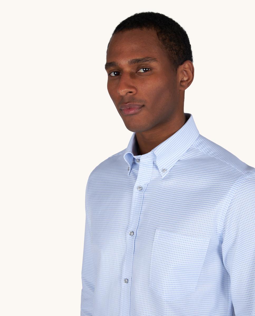 Camisa Silver Collection Estampada Azul-claro-3