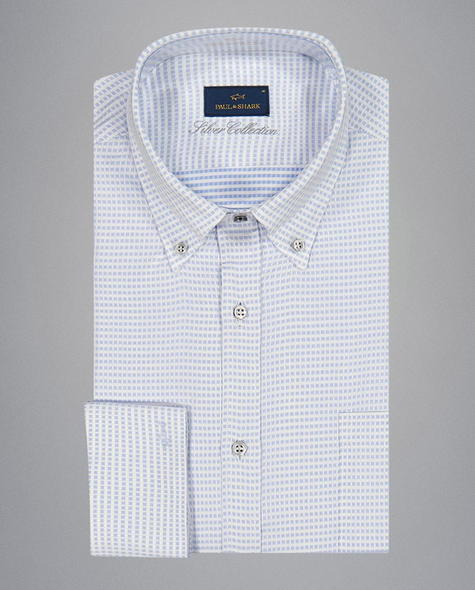 Camisa Silver Collection Estampada Azul-claro-5