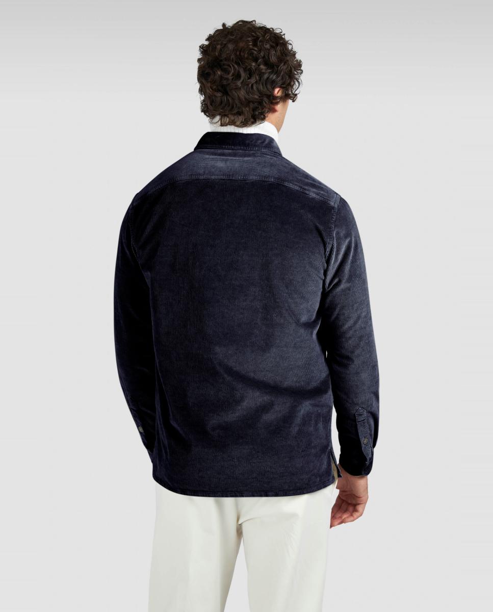 Sobrecamisa pana de hombre relaxed - Paul & Shark - Azul marino Azul marino-2
