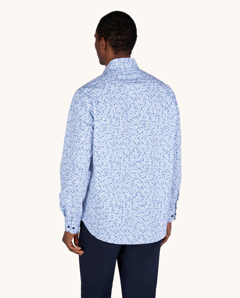 Camisa Estampada Cápsula Azzurro Azul-2