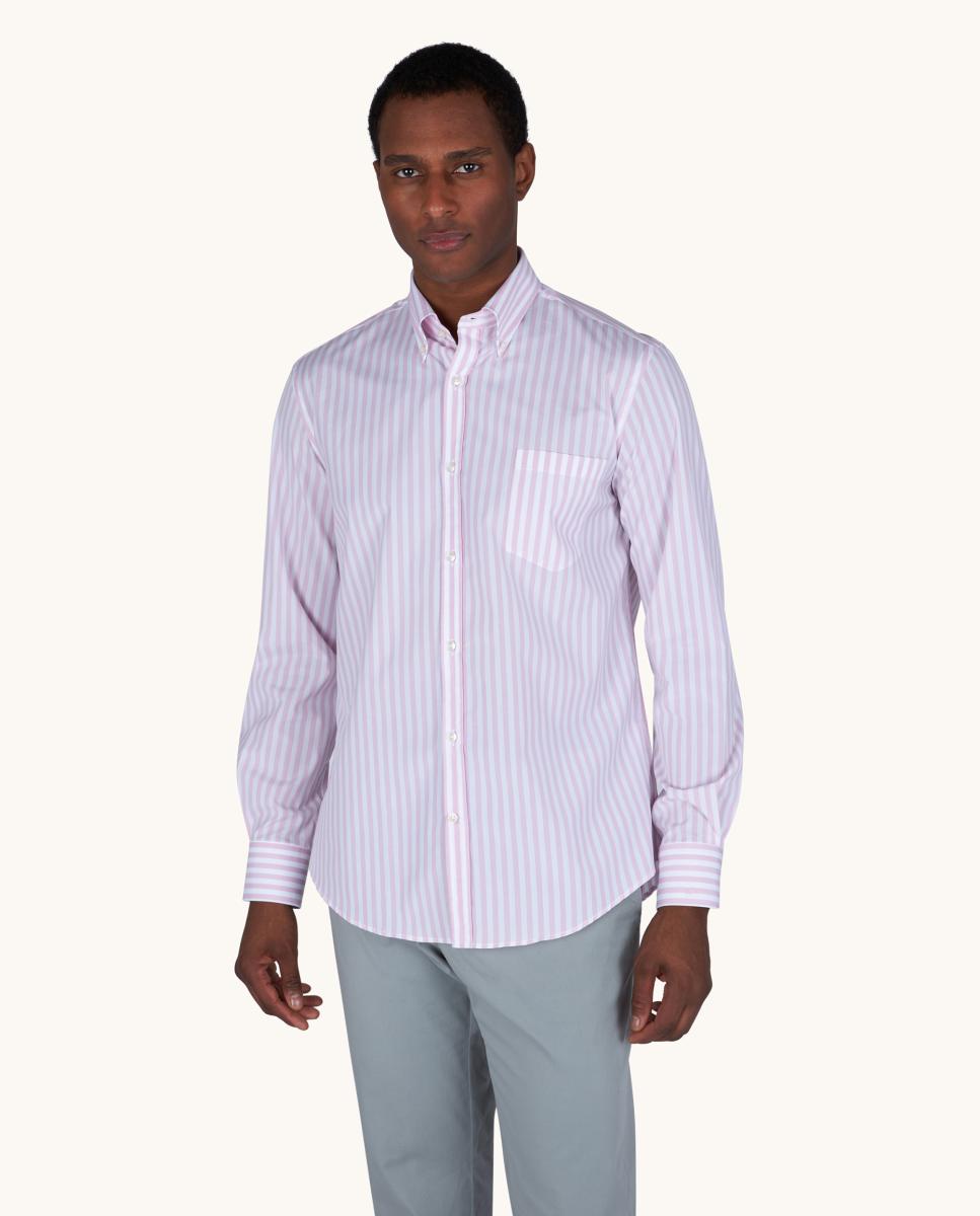 Camisa de Manga Comprida às Riscas Multicolor-1