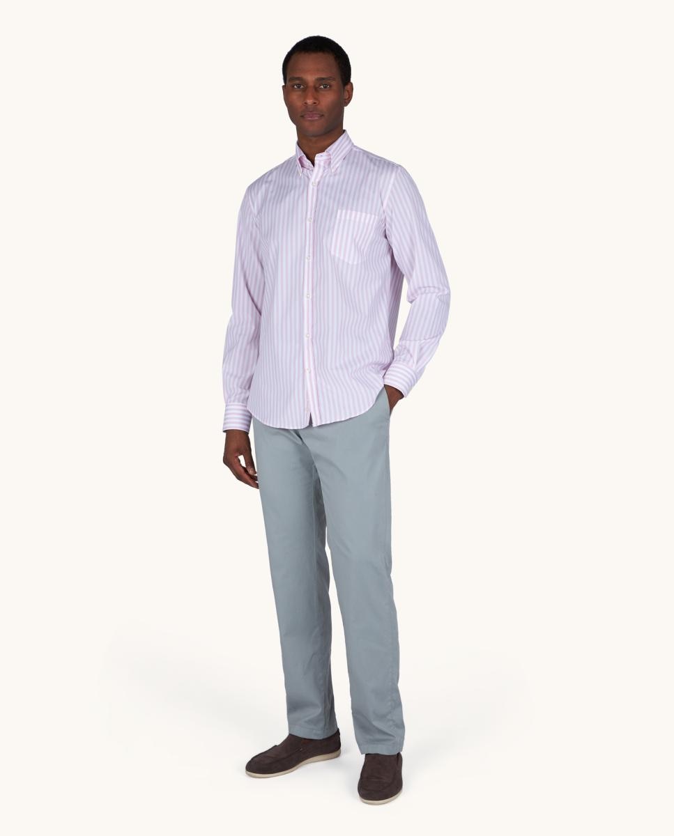 Camisa de Manga Comprida às Riscas Multicolor-5