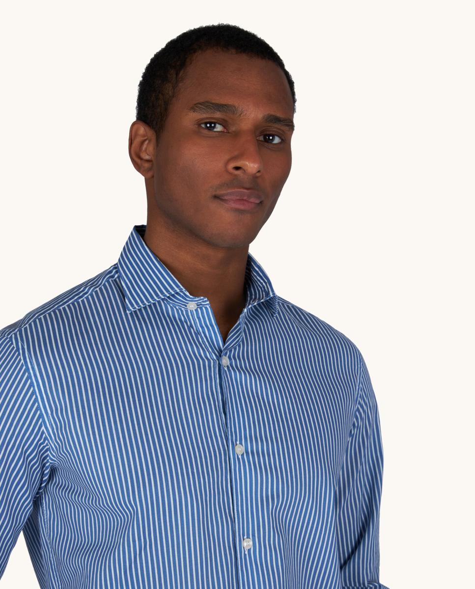 Camisa de Manga Comprida às Riscas Multicolor-3