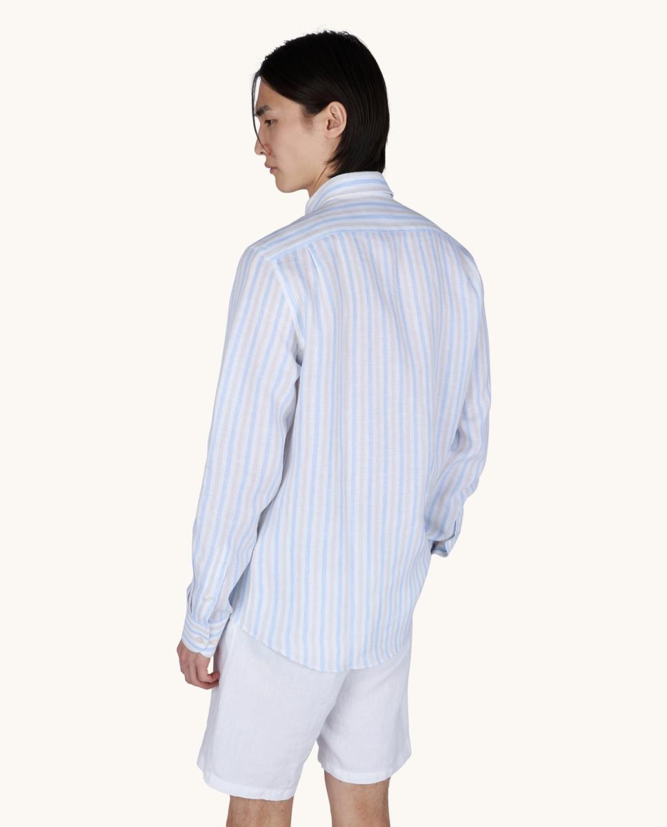 Camisa de Manga Comprida às Riscas Multicolor-2