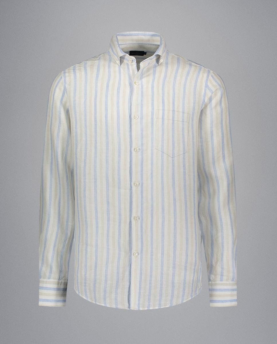 Imagem 0 de Camisa de Manga Comprida às Riscas