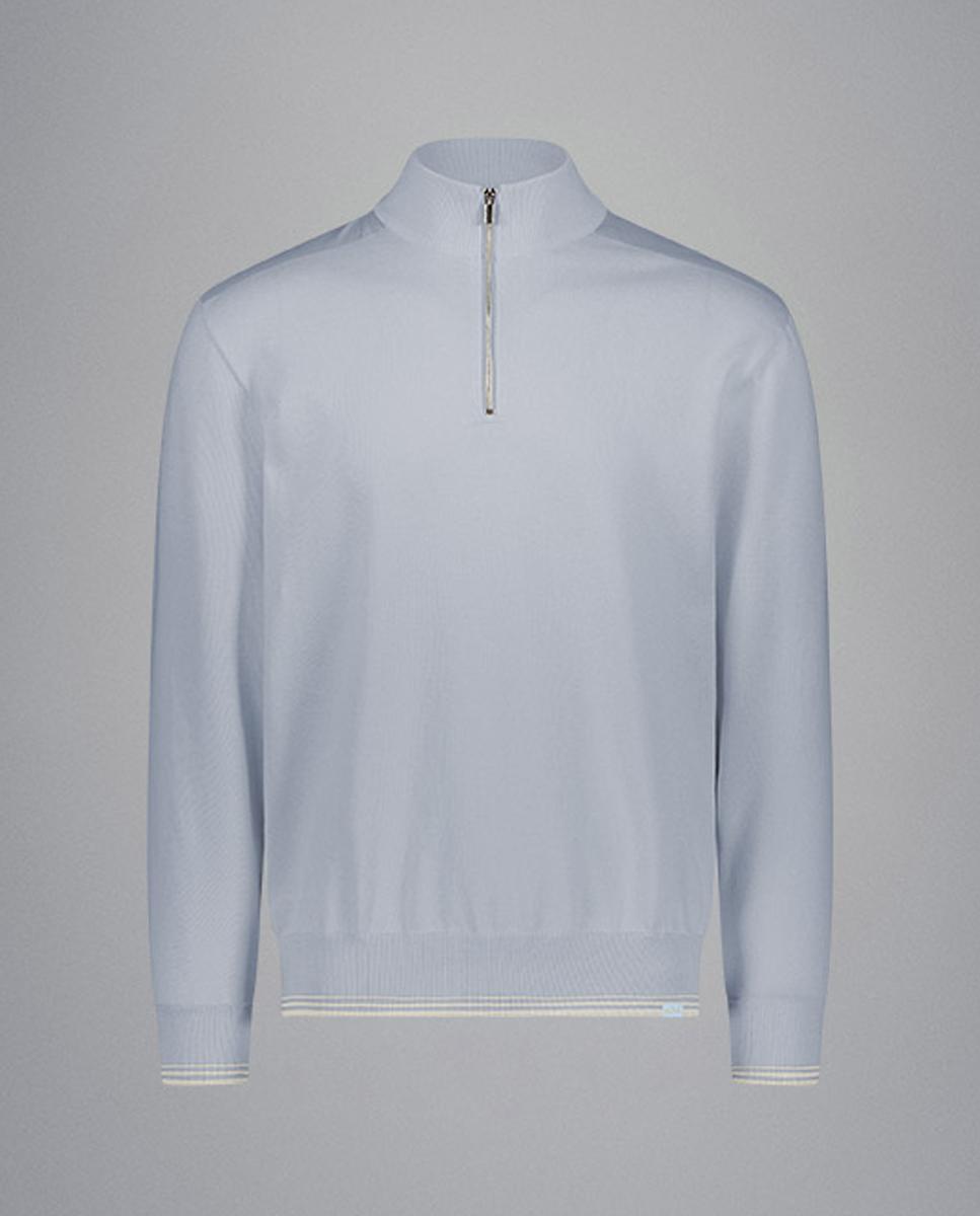 Imagem 0 de Camisola de Malha com Meio Fecho de Correr em Algodão Pima