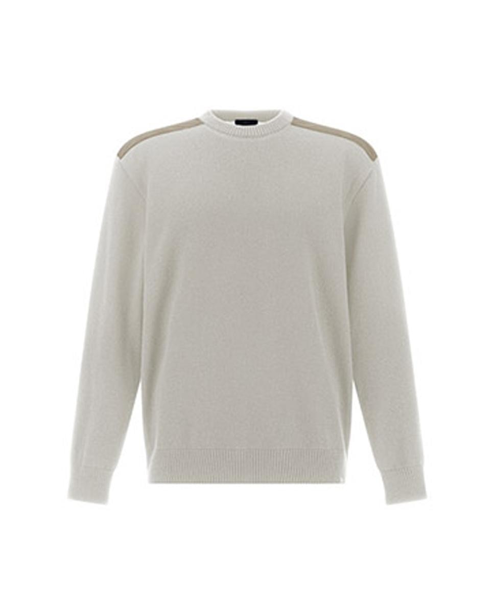 Jerséis lana de hombre cuello caja con hombreras en Typhoon Re4x4 stertch - Paul & Shark - Beige Beige-1