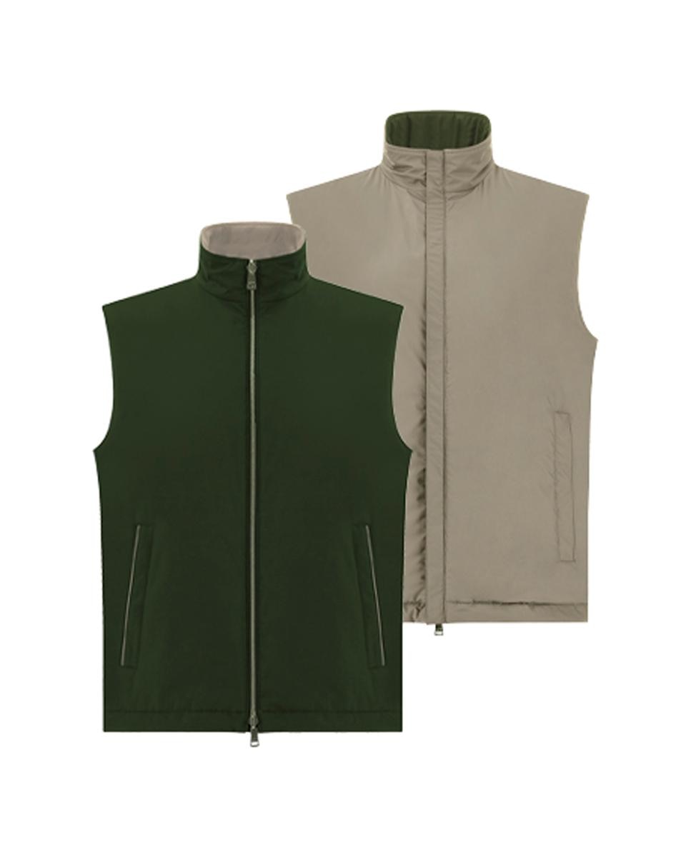 Imagen 0 de Chaleco reversible de hombre Typhoon Platinum Verde militar