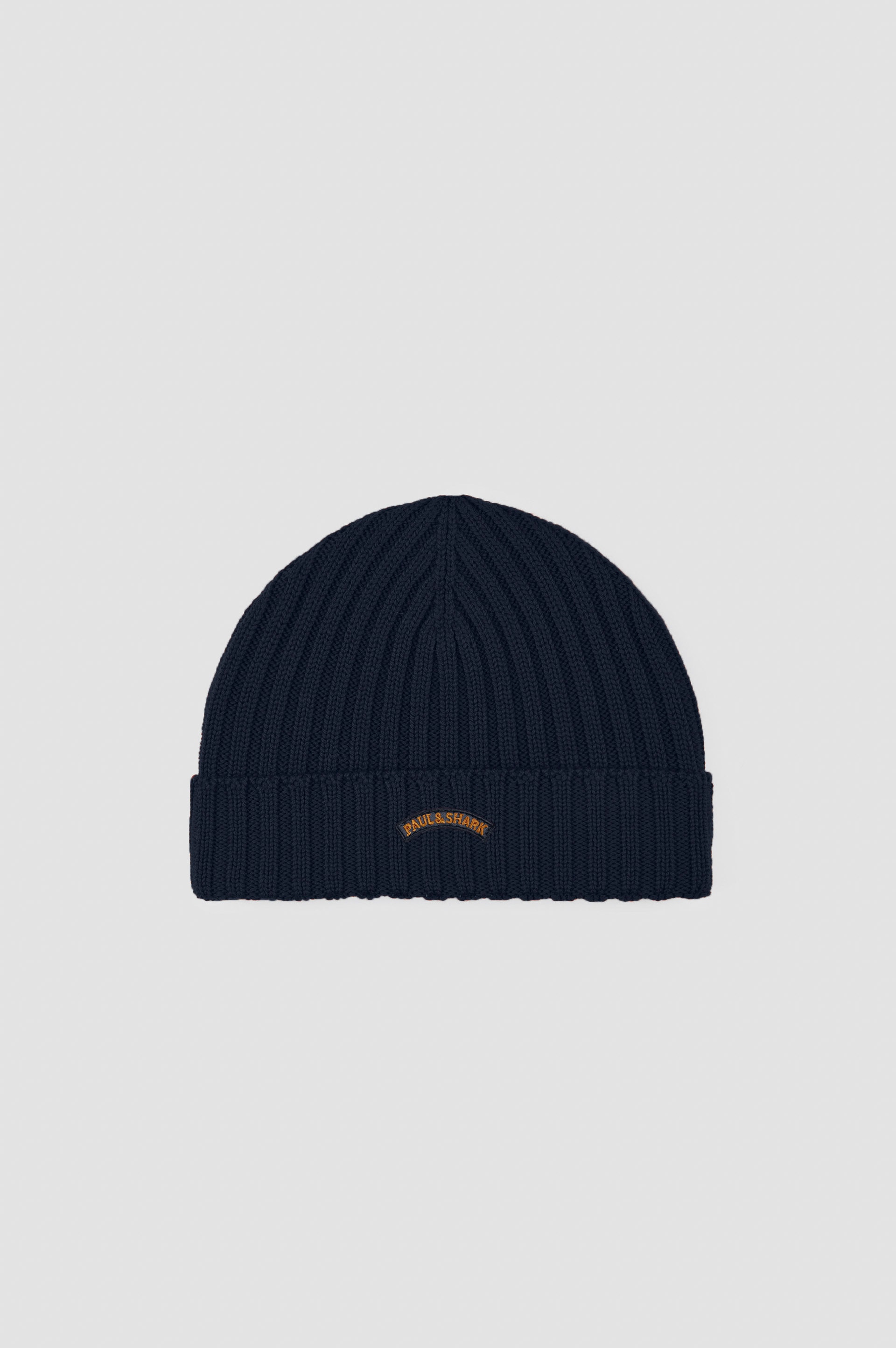 Imagen 0 de Gorro punto de hombre canalé con logo Azul