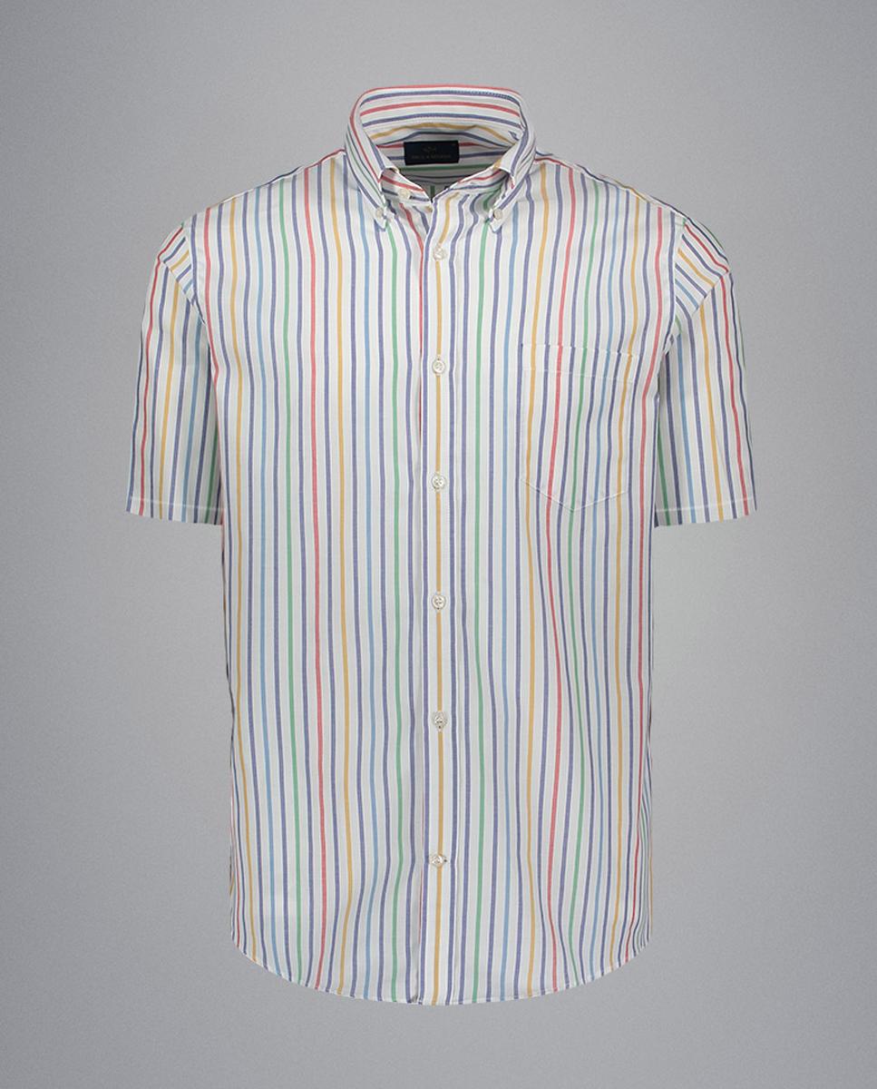 Imagem 0 de Camisa de Manga Curta às Riscas