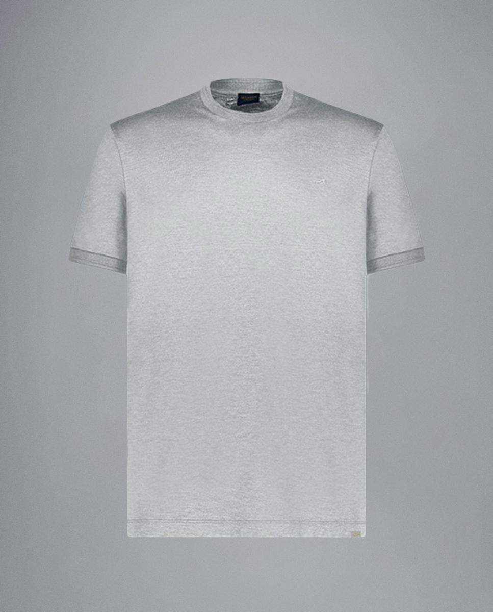 Imagem 0 de T-shirt de Seda e Algodão com Manga Curta