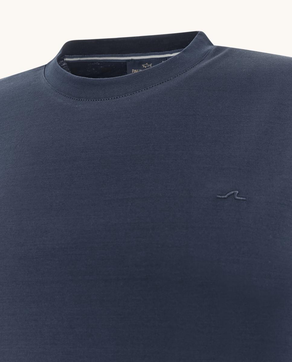 Camiseta de hombre manga corta Silver Collection - Paul & Shark - Azul Azul-5