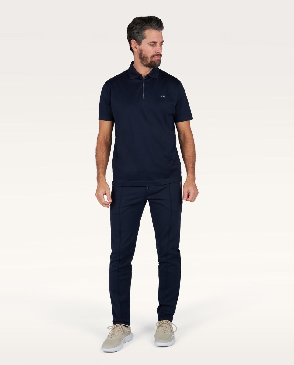 Polo Kompact-Technology com Meio Fecho de Correr Azul-marinho-4