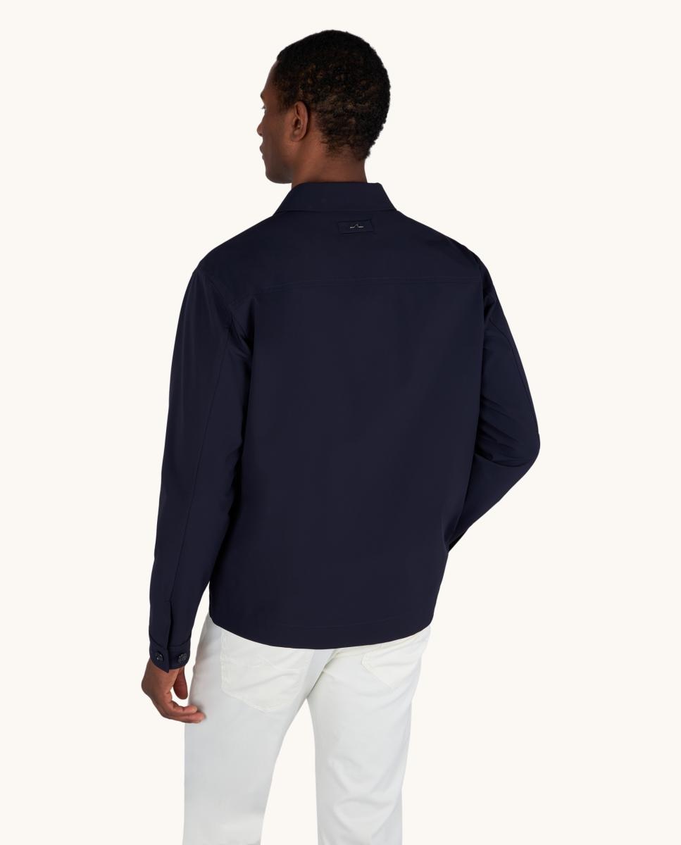 Sobrecamisa Dynamic Stretch com Quatro Bolsos no Peito Azul-marinho-2