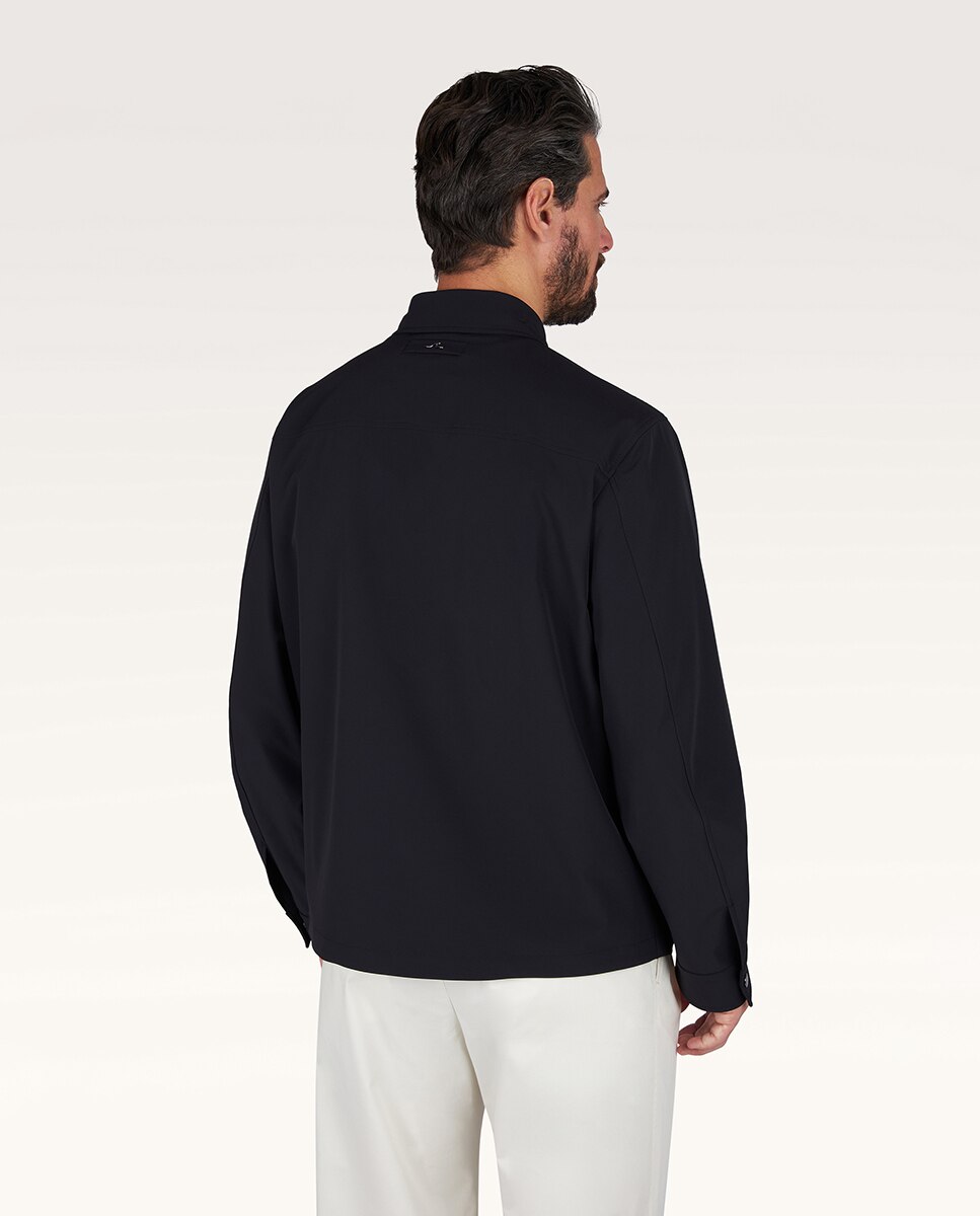 Sobrecamisa Dynamic com Bolsos à Frente Preto-2